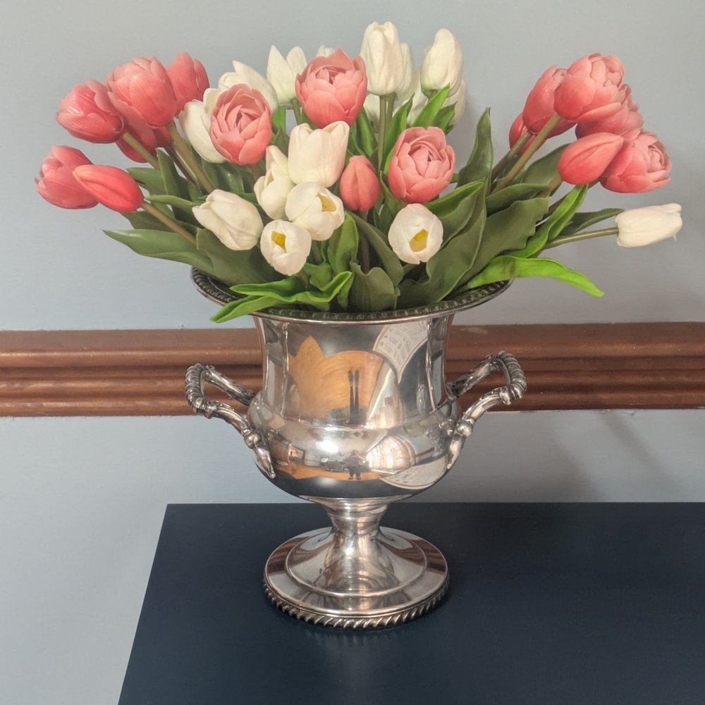 Elegant Silver Champagne Vase - Picture 2 of 4